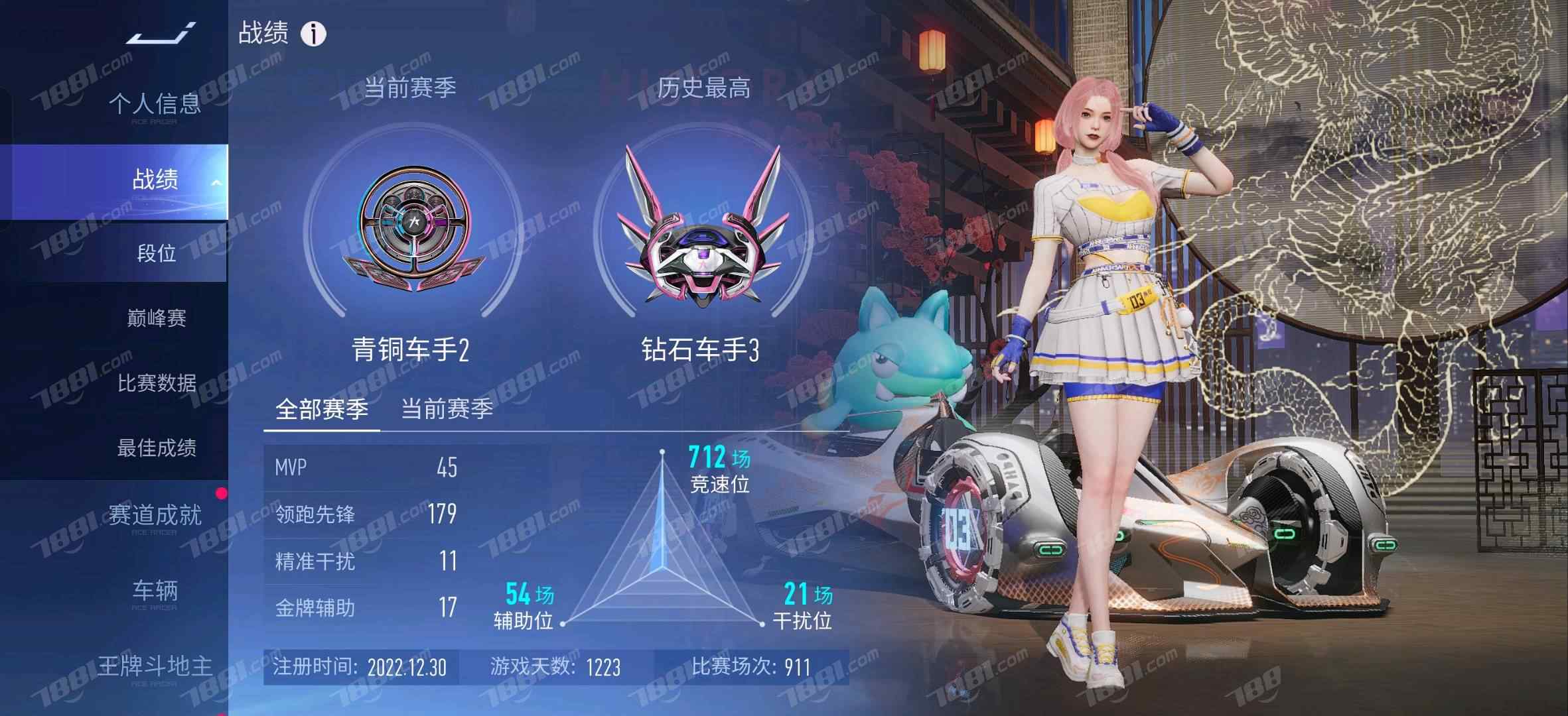 【王牌竞速】安卓官方/OPPO 账号 1000元-星云网络游戏交易网