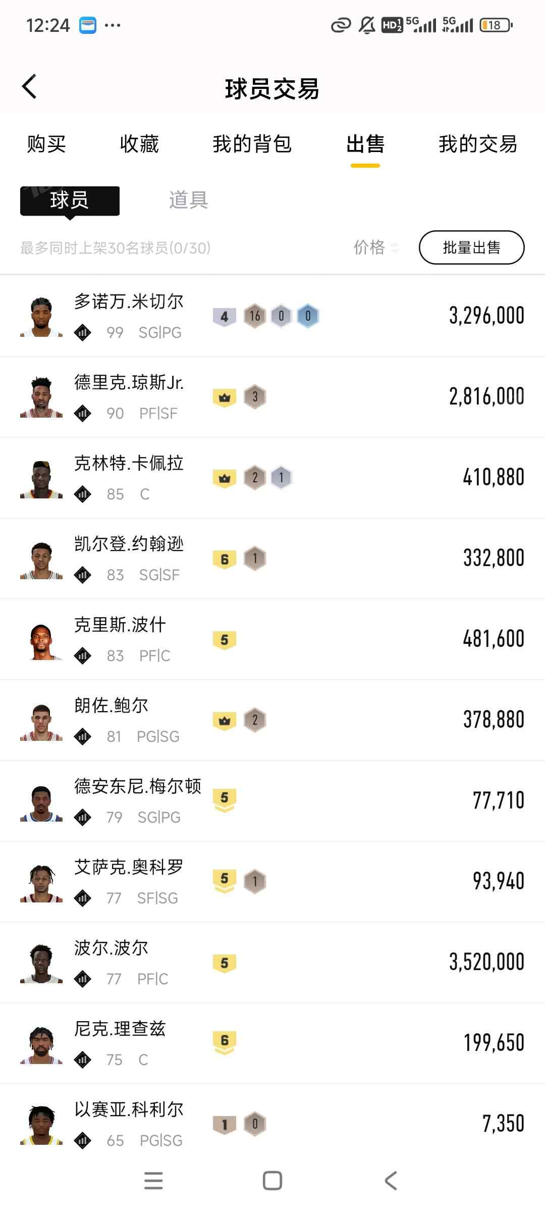 【NBA2KOL2】None/全区 账号 230元-星云网络游戏交易网