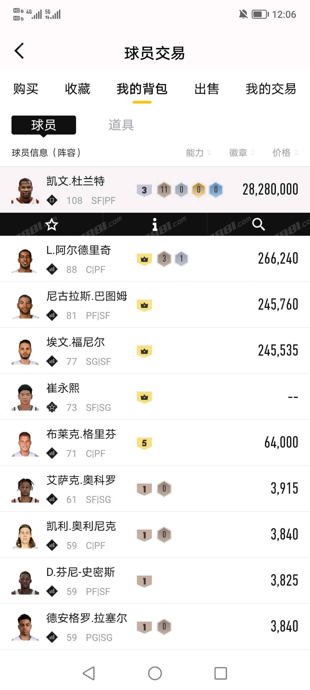【NBA2KOL2】None/全区 账号 460元-星云网络游戏交易网